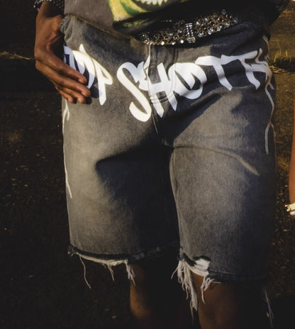 Gray Top Shotta Jorts