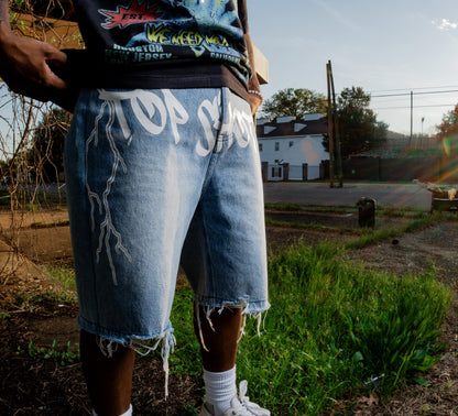 Denim Top Shotta Jorts